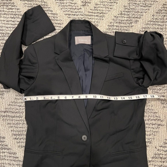 EVERLANE The Italian GoWeave Preppy Black Wool Blazer - Picture 9 of 12